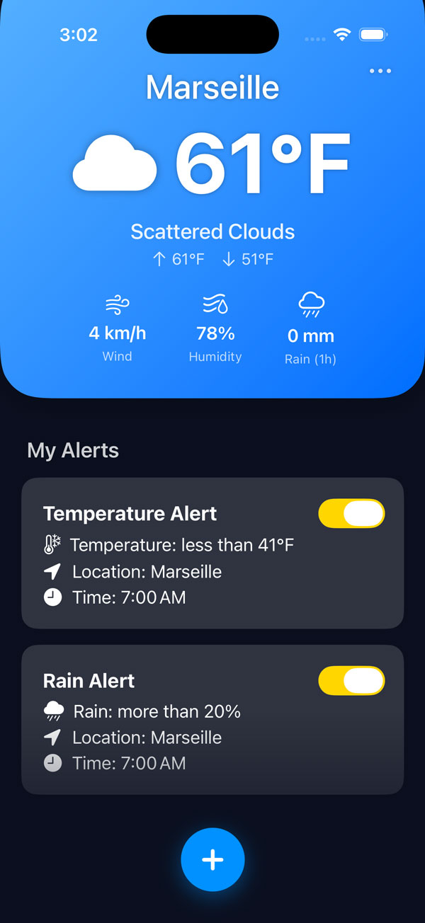 Weather Alerts Screenshot